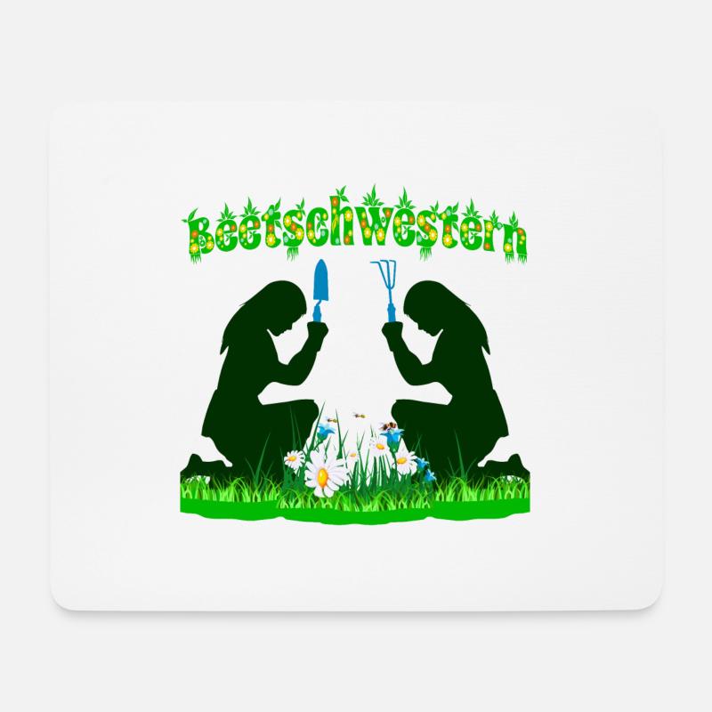 Beetschwestern - Mousepad (Querformat) - Weiß