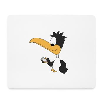 PINGUIN - FISCHBRÖTCHEN - FISCH - TIER - TIERISCH - Mousepad (Querformat) - Weiß - Vorne