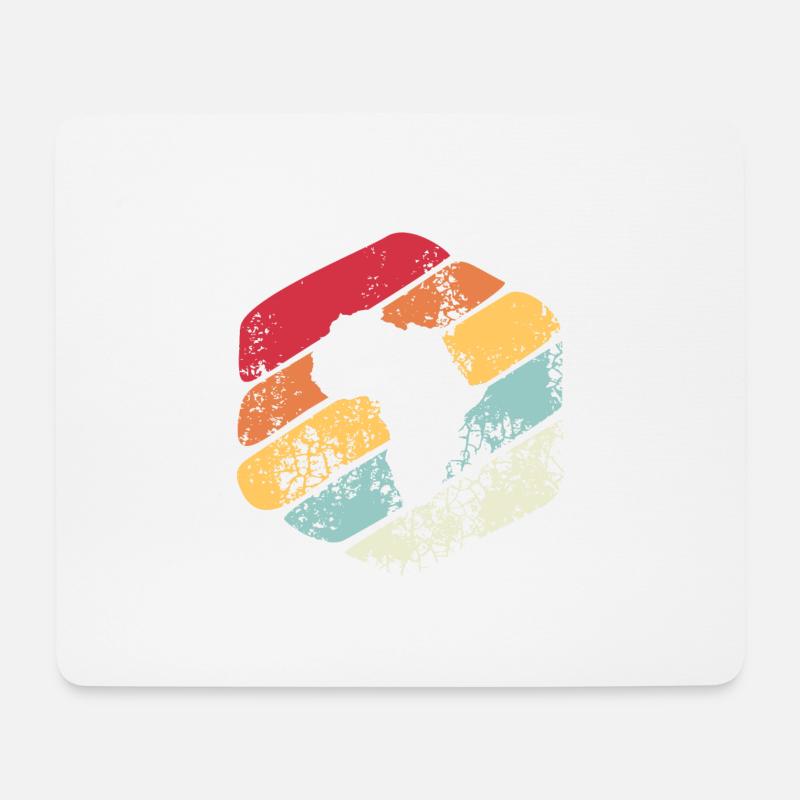 Afrika Vintage-Geschenk - Mousepad (Querformat) - Weiß