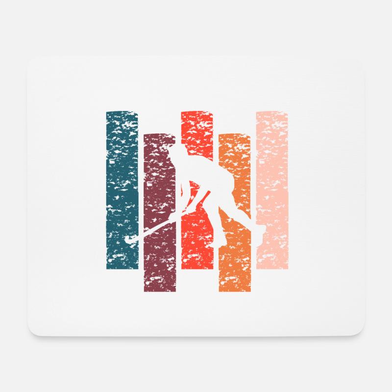 Vintage Geschenk Hockey - Mousepad (Querformat) - Weiß