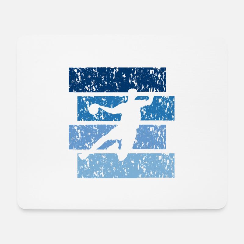 Handball-Geschenk Vintage - Mousepad (Querformat) - Weiß