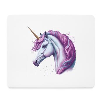 Licorne - Tapis de souris (format paysage) - blanc - Devant