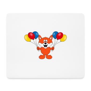LUFTBALLONS - FUCHS - TIER - KIND - BABY - Mousepad (Querformat) - Weiß - Vorne