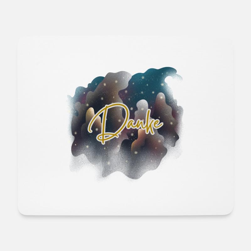 Danke - Mousepad (Querformat) - Weiß