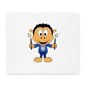 ZAUBERER - ZAUBERN - ZAUBEREI - SCHAF - TIER - Mousepad (Querformat) - Weiß - Vorne