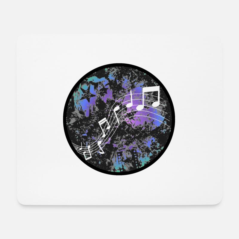 Musik - Mousepad (Querformat) - Weiß