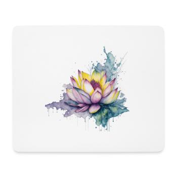 Lotus - Tapis de souris (format paysage) - blanc - Devant