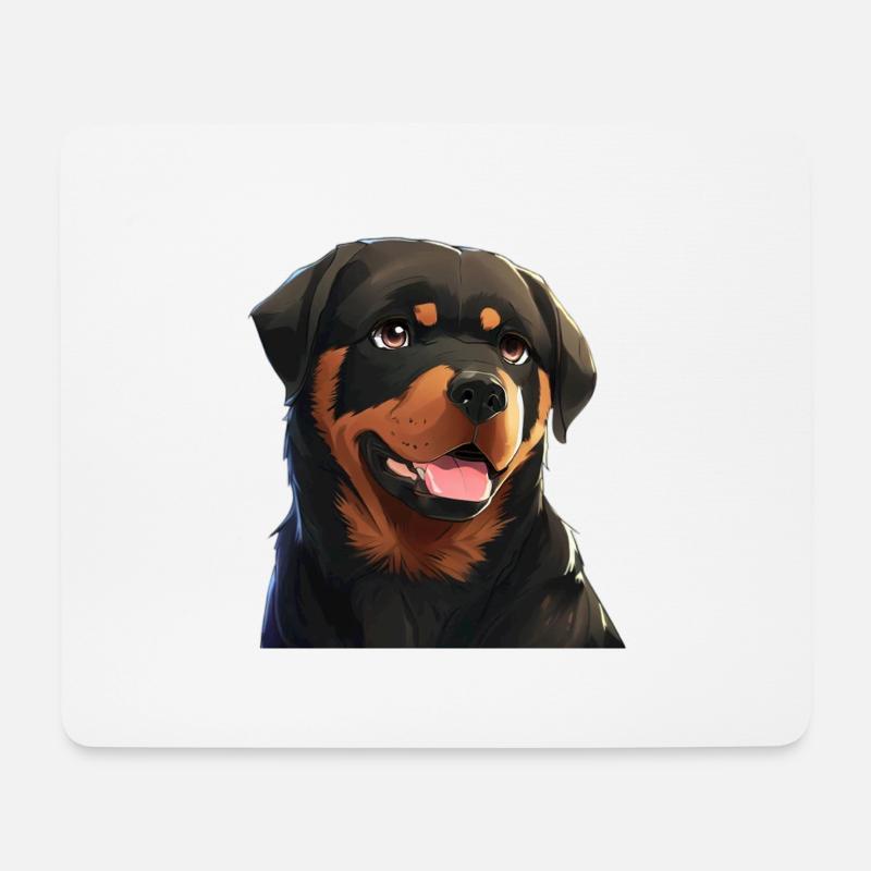 Rottweiler - Mouse Pad (horizontal) - white