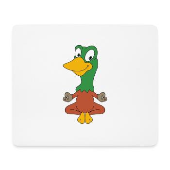 ENTE - YOGA - PILATES - TIER - VOGEL - Mousepad (Querformat) - Weiß - Vorne