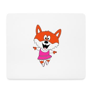 FUCHS - TIER - TANZEN - TÄNZERIN - BALLETT - Mousepad (Querformat) - Weiß - Vorne