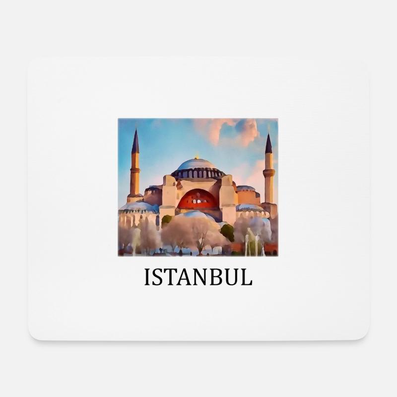 Istanbul - Mousepad (Querformat) - Weiß