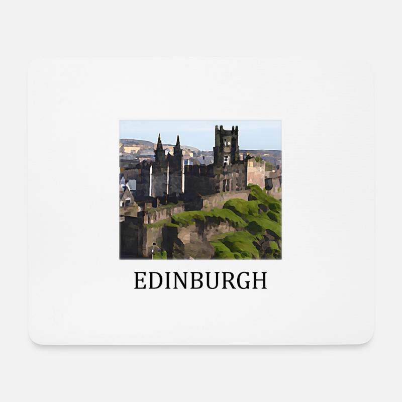 Edinburgh - Mousepad (Querformat) - Weiß