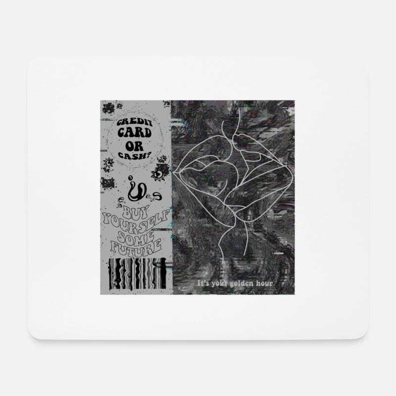 "Kaufen Sie sich Zukunft" - Mousepad (Querformat) - Weiß