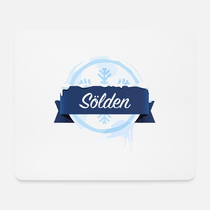 Sölden - Mousepad (Querformat) - Weiß