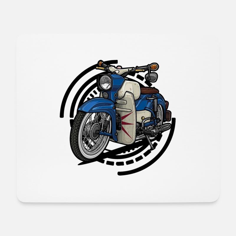 Sperber // Illustration - Mousepad (Querformat) - Weiß