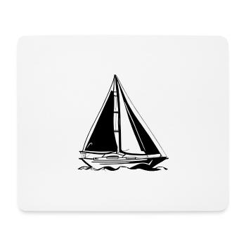 Segeln Segelschiff Segelsport Segler Segelboot - Mousepad (Querformat) - Weiß - Vorne