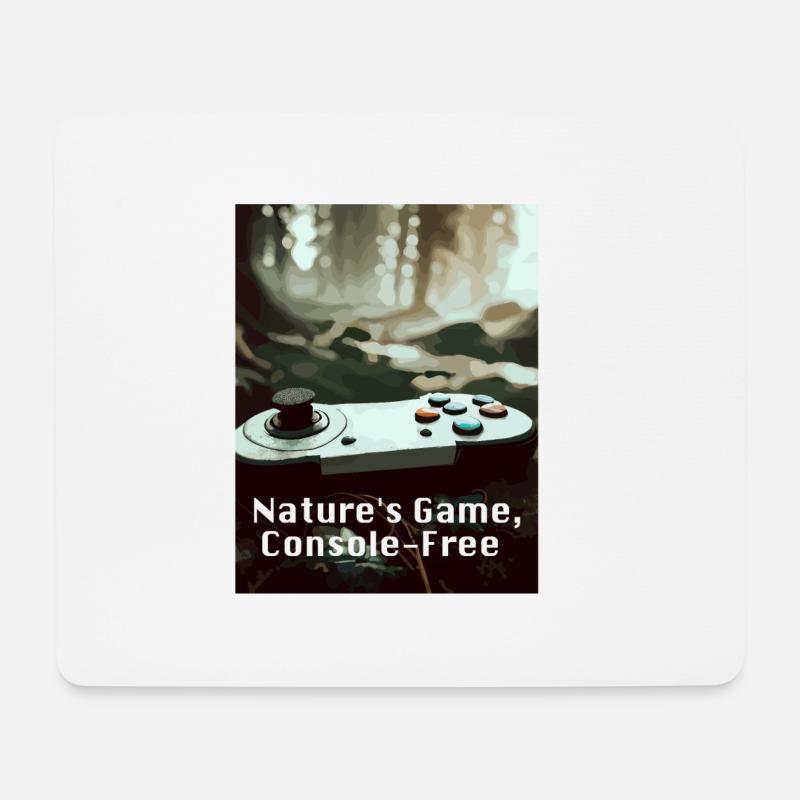 Nature s Game Console Free - Mousepad (Querformat) - Weiß