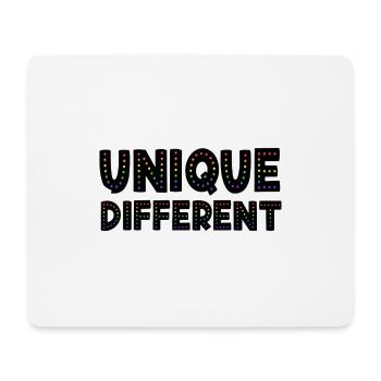 UNIQUE DIFFÉRENT - Tapis de souris (format paysage) - blanc - Devant