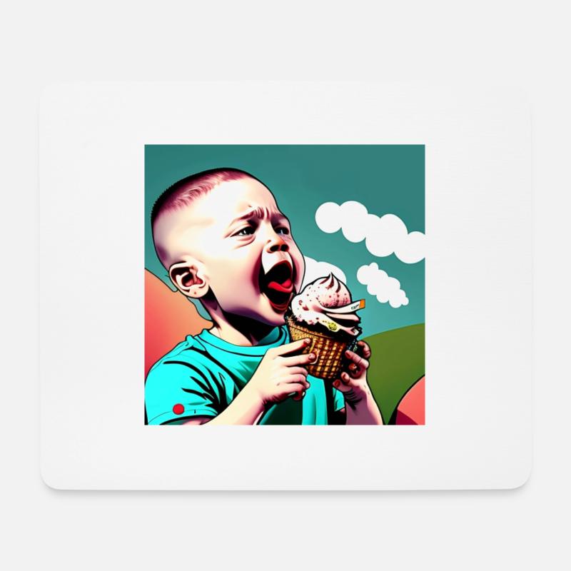 Ice - Mouse Pad (horizontal) - white