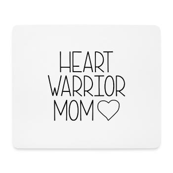 HEART WARRIOR MOM - Mousepad (Querformat) - Weiß - Vorne