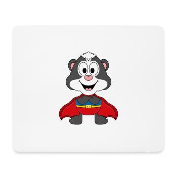 STINKTIER - SUPERHELD - HELD - TIER - TIERISCH - Mousepad (Querformat) - Weiß - Vorne