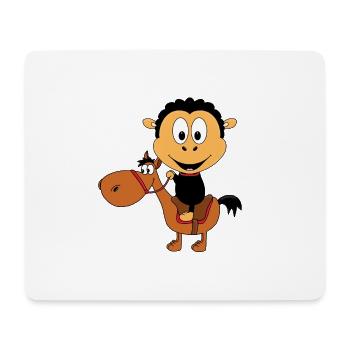 SCHAF - PFERD - PONY - REITEN - TIERE - TIERISCH - Mousepad (Querformat) - Weiß - Vorne