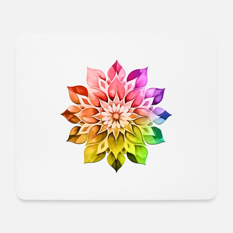 Hippie Soul groovy Sommerzeit Good Vibes 70er 80er Jahre - Mousepad (Querformat) - Weiß