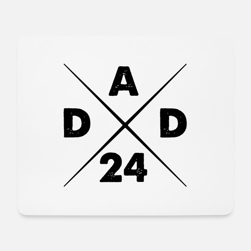 dad 24 - Mousepad (Querformat) - Weiß