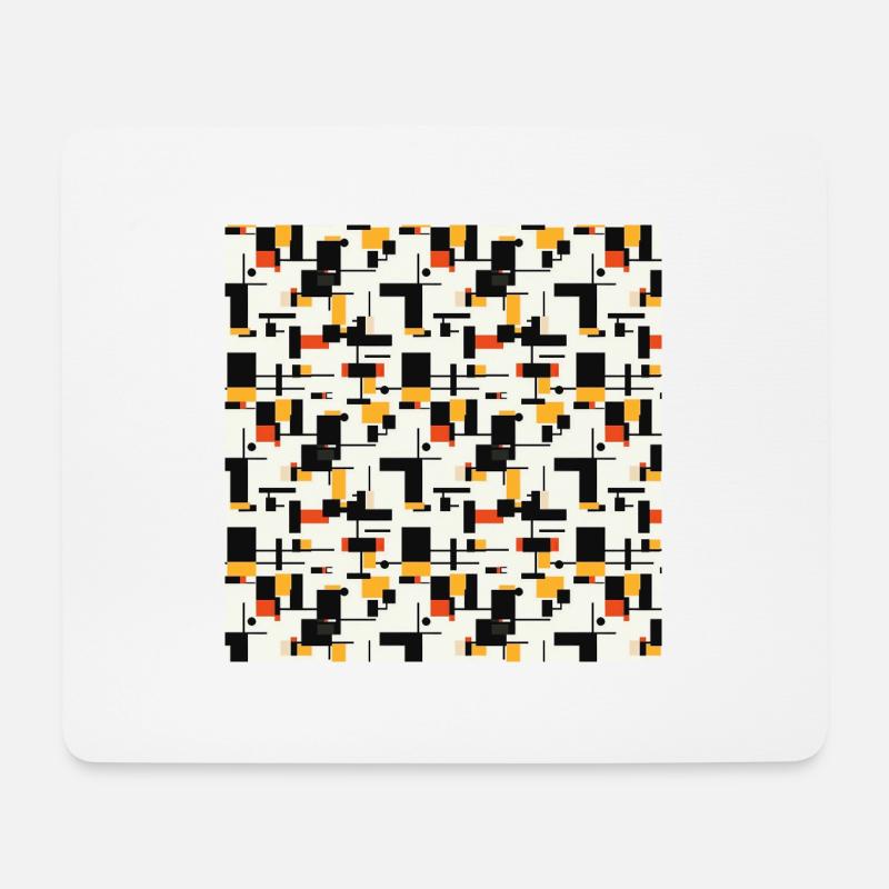 Abstract Geometric Seamless Repeat Pattern Shapes - Mouse Pad (horizontal) - white