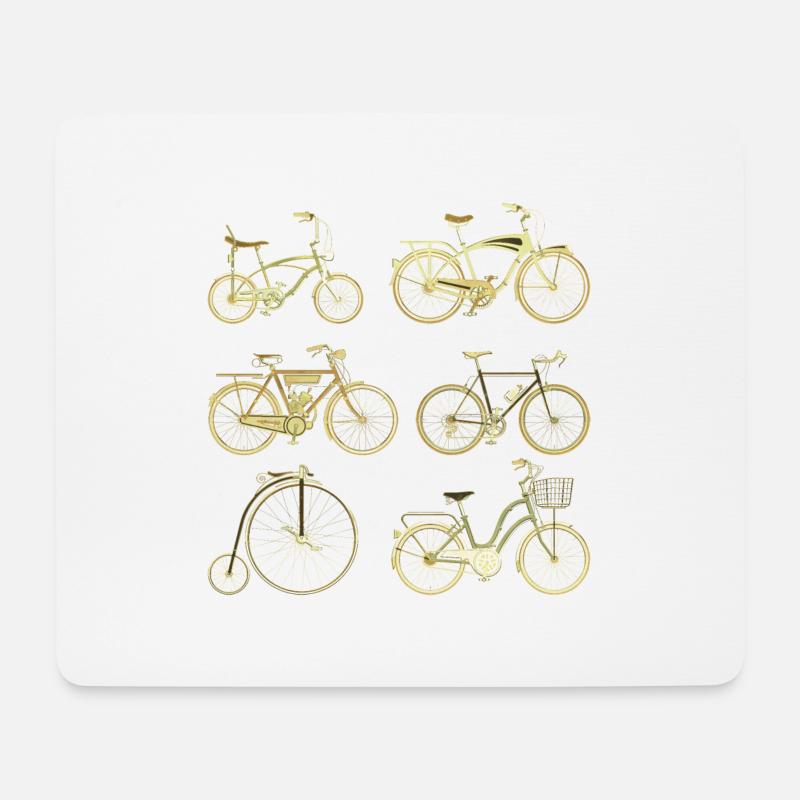 Fahrrad - Mousepad (Querformat) - Weiß