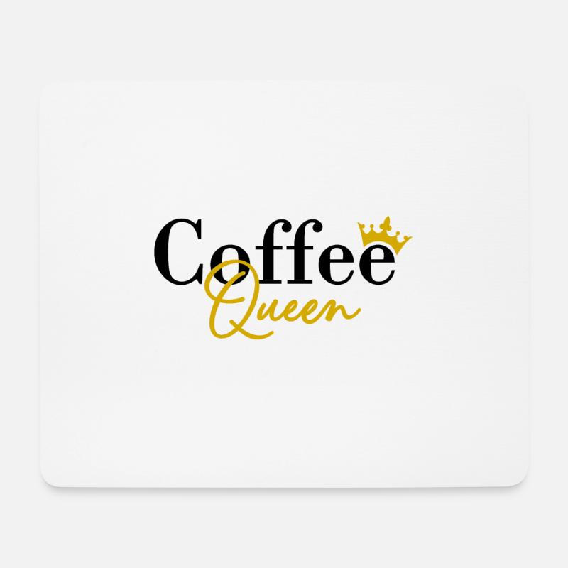 Coffee Queen - Mousepad (Querformat) - Weiß