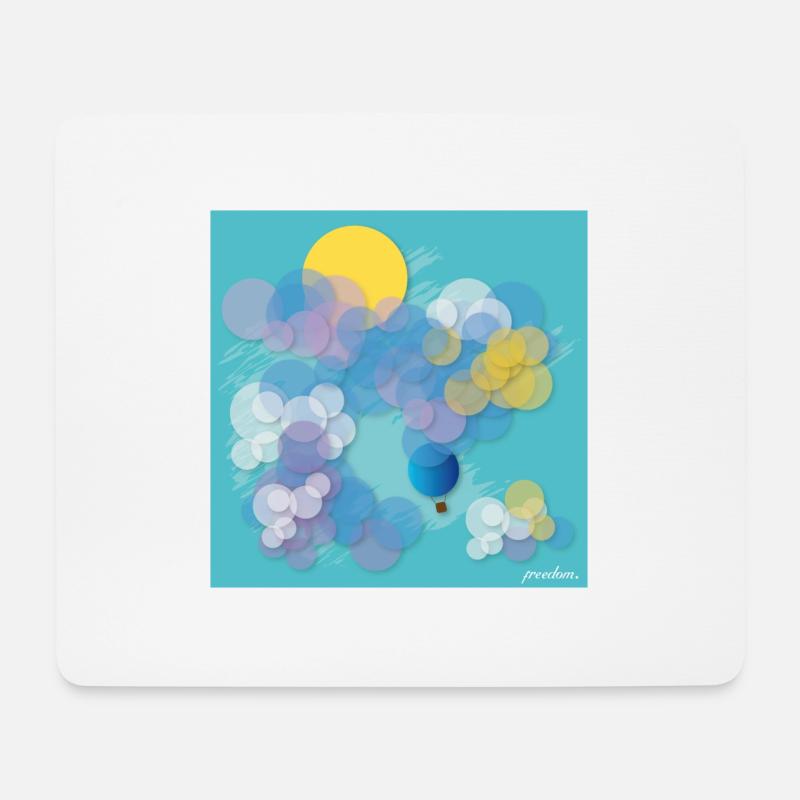 Freiheit - Mousepad (Querformat) - Weiß
