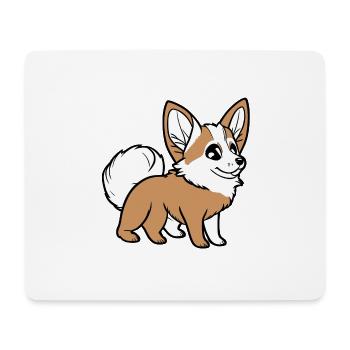 Corgi - Mousepad (Querformat) - Weiß - Vorne
