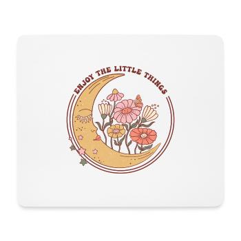 ENJOY THE LITTLE THINGS - Mousepad (Querformat) - Weiß - Vorne