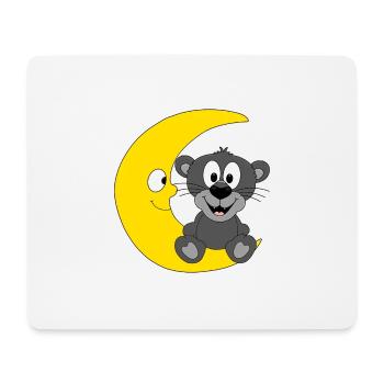 PANTHER - MOND - Mousepad (Querformat) - Weiß - Vorne