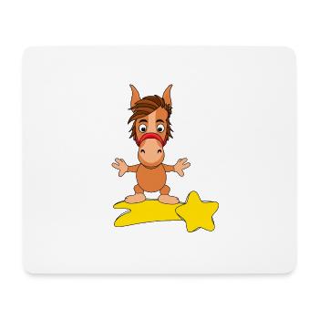 STERNSCHNUPPE - PFERD - Mousepad (Querformat) - Weiß - Vorne