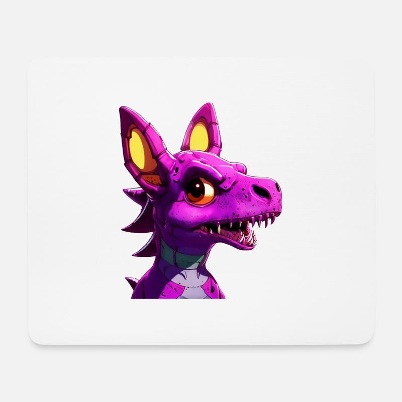 lila dragon - Mousepad (Querformat) - Weiß