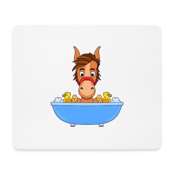 PFERD - PONY - BADEWANNE - Mousepad (Querformat) - Weiß - Vorne