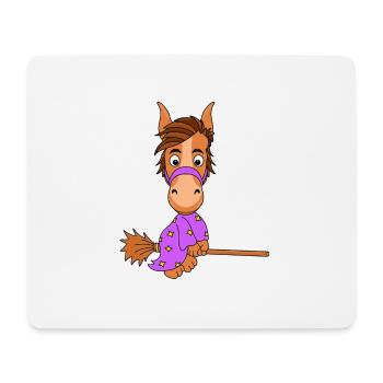 PFERD - HEXE - PONY - Mousepad (Querformat) - Weiß - Vorne