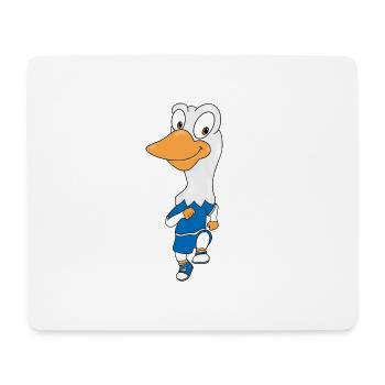 GANS - JOGGEN - Mousepad (Querformat) - Weiß - Vorne