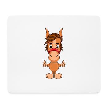 PFERD - PONY - Mousepad (Querformat) - Weiß - Vorne