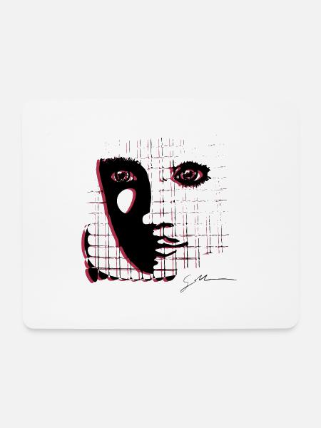 Shadow M - Mousepad (Querformat) - Weiß