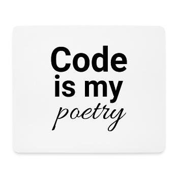 Code is my poetry - Mousepad (Querformat) - Weiß - Vorne