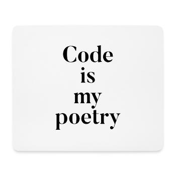 Code is my poetry - Mousepad (Querformat) - Weiß - Vorne