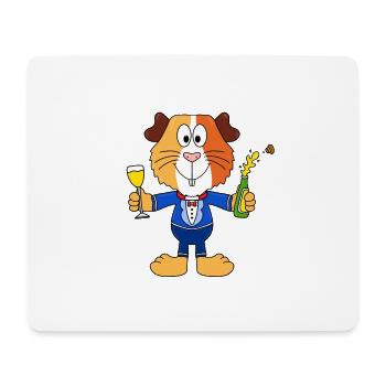MEERSCHWEINCHEN - PARTY - Mousepad (Querformat) - Weiß - Vorne