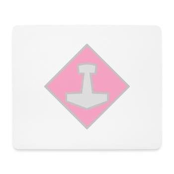 Mjölnir - Mousepad (Querformat) - Weiß - Vorne