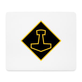 Mjölnir - Mousepad (Querformat) - Weiß - Vorne