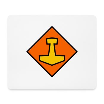 Mjölnir - Mouse Pad (horizontal) - white - Front