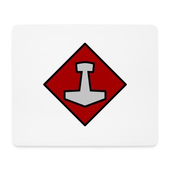 Mjölnir - Mouse Pad (horizontal) - white - Front