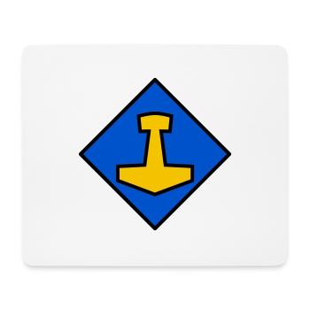 Mjölnir - Mousepad (Querformat) - Weiß - Vorne